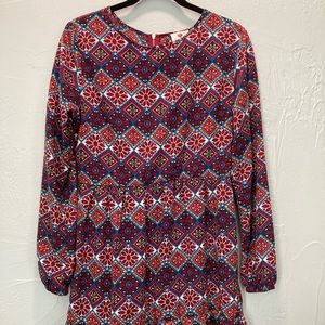 ❤️ one Clothing 
Large -JR -shirtdress
Red/blue